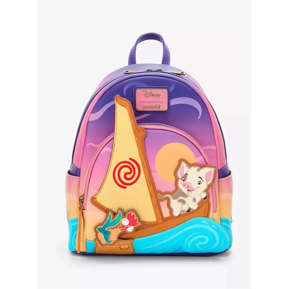 Loungefly Disney Moana Pua & Hei Hei Boat Mini Backpack